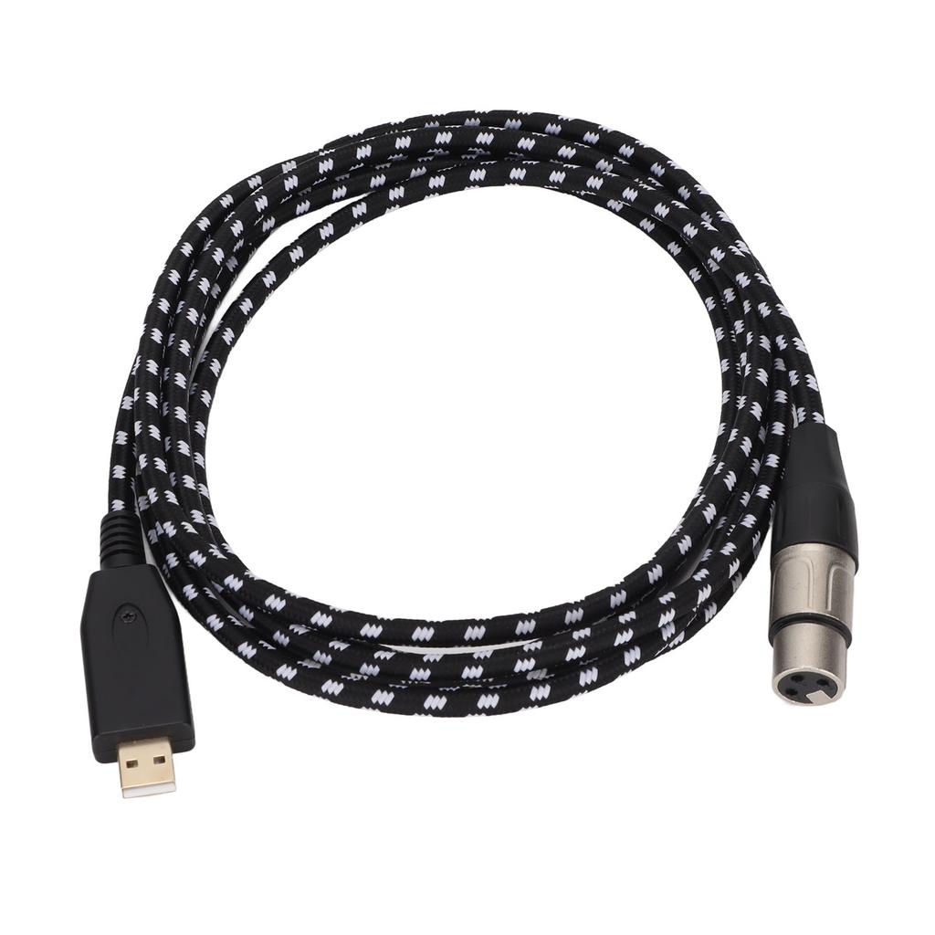 USB Microphone Cable USB To XLR Female 3 Pin Cable for Microphones Recording Karaoke Sing 3m9.8ft
