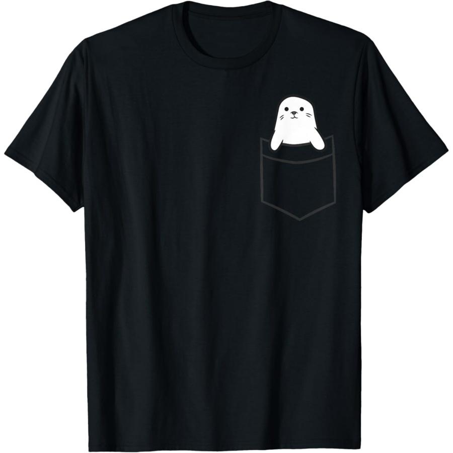 

Seal In The Pocket Cute Baby Seals T-Shirt XXXXXL чёрный