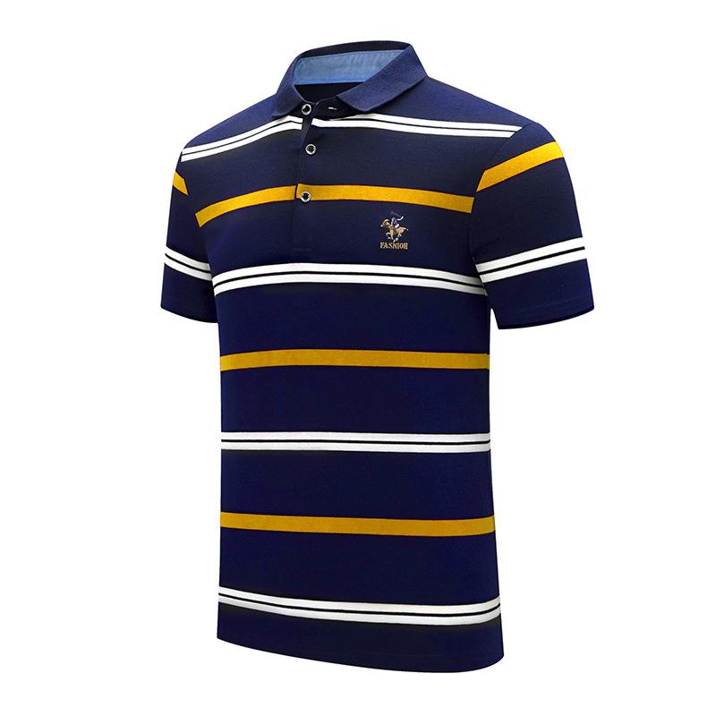 Summer Lapel Short -Sleeved T -Shirt Youth Self -Cultivation Casual Polo Shirt Male Korean Cotton
