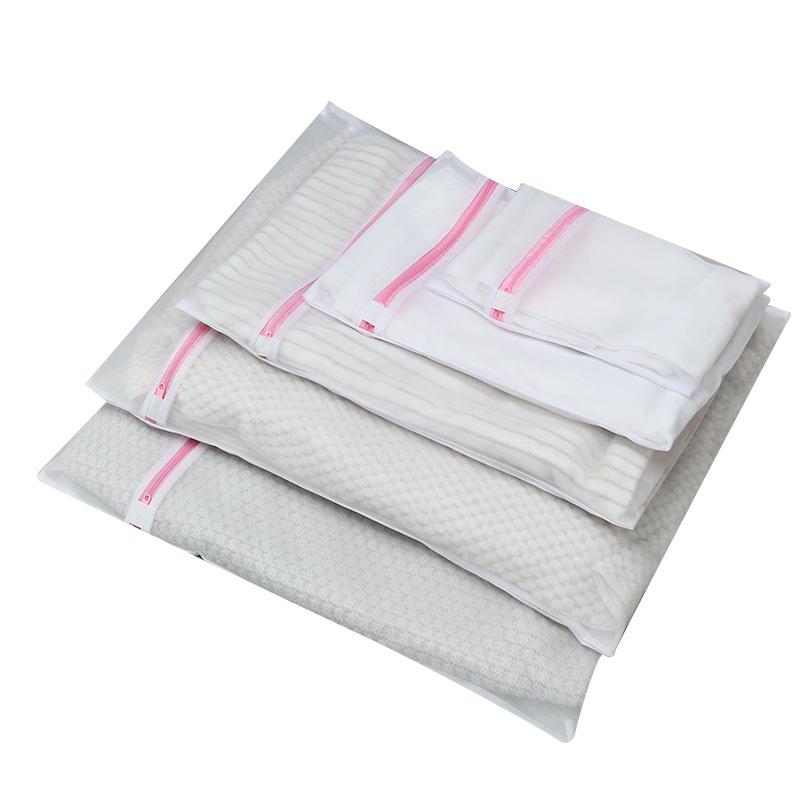 Pink Mesh Laundry Bag for Machine Wash - Anti-Deformation Clothes Care for Bras & Sweaters