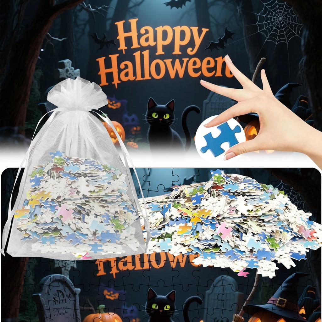 Cute Photos Of Halloween Puzzles, Puzzles, Family Education Games, Family Decoration Paintings.