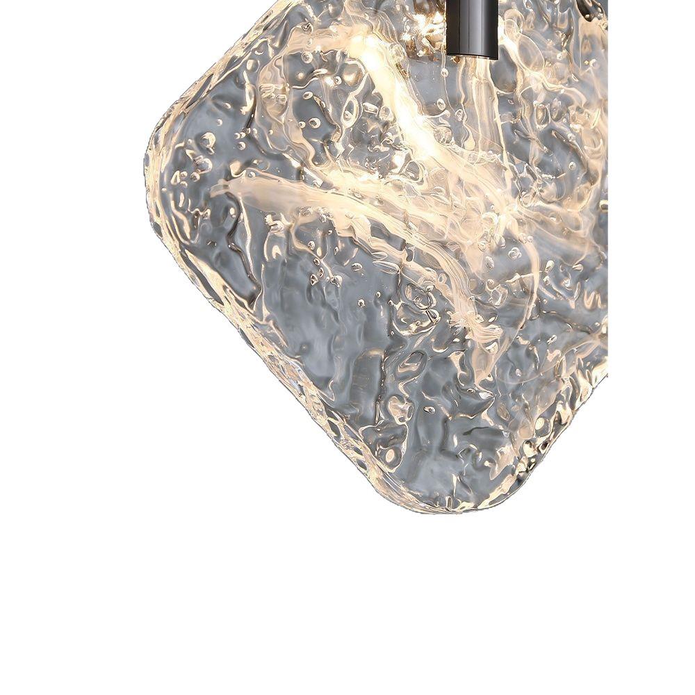 Minimalist Italian Crystal Bedside Pendant Light - Luxury Small Bedroom Accent