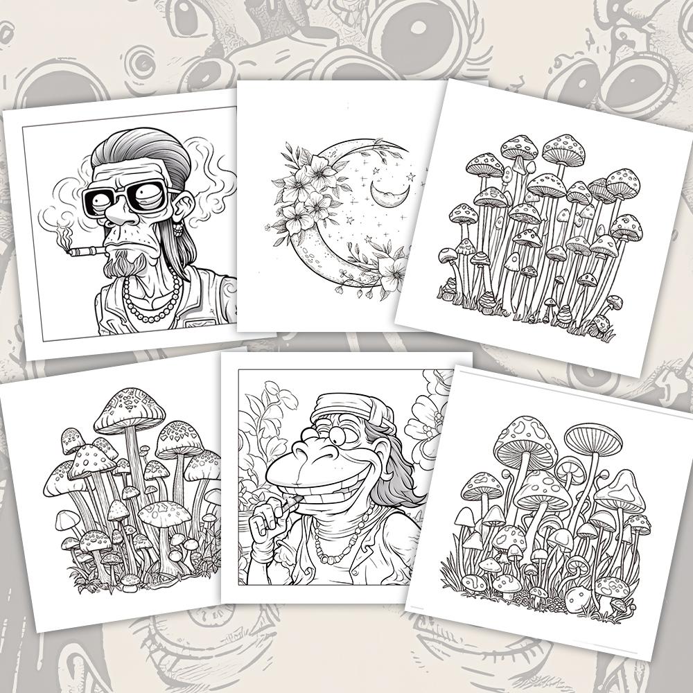 1pc,Teenagers Coloring Book,30 Sheets Different Patterns 8.3x8.3''100gsm,is a Valentine's Day Easter Holiday Gift