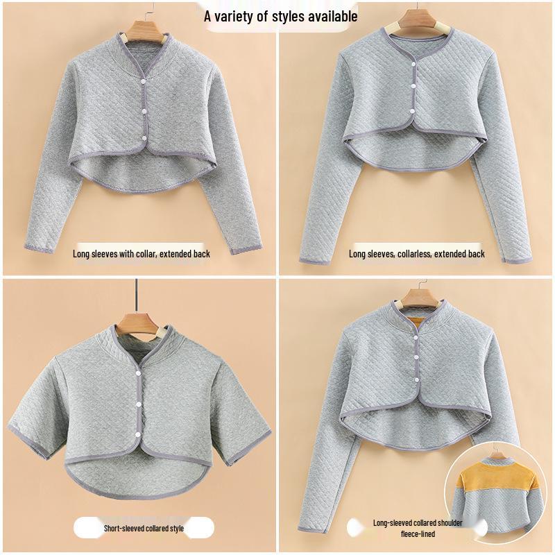 Pure Cotton Postpartum Shoulder Protector: Long Sleeve Warm Shawl for Pregnant Women and New Mothers.
