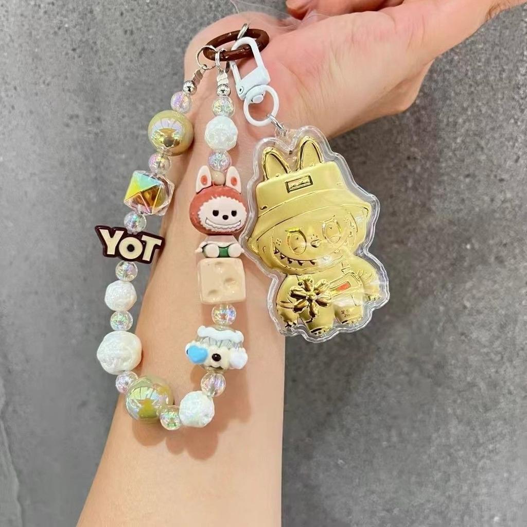 Mobile Pendant Labubu Bag Keychain Labubu Pendant Cute Cartoon Bag Pendant Gift for Girlfriend