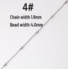 Stainless Steel Bead Ball Chain Bracelet Necklace Kit - DIY Jewelry Accessories