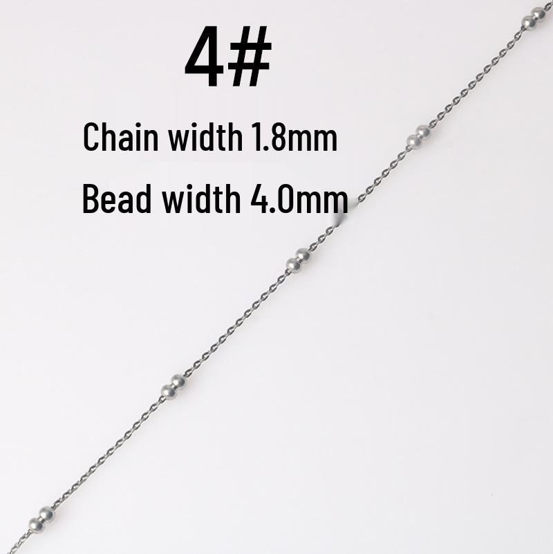 Stainless Steel Bead Ball Chain Bracelet Necklace Kit - DIY Jewelry Accessories