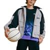 Fila Fusion Color Block Loose Fit Stand Collar Multi Pocket Casual Outdoor Work Jacket Men Jackets Deep-Black T11M215703FBK
