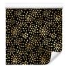 Black and Gold Tropical Pattern Wallpaper Ochre for Living Room and Bedroom 50x1000