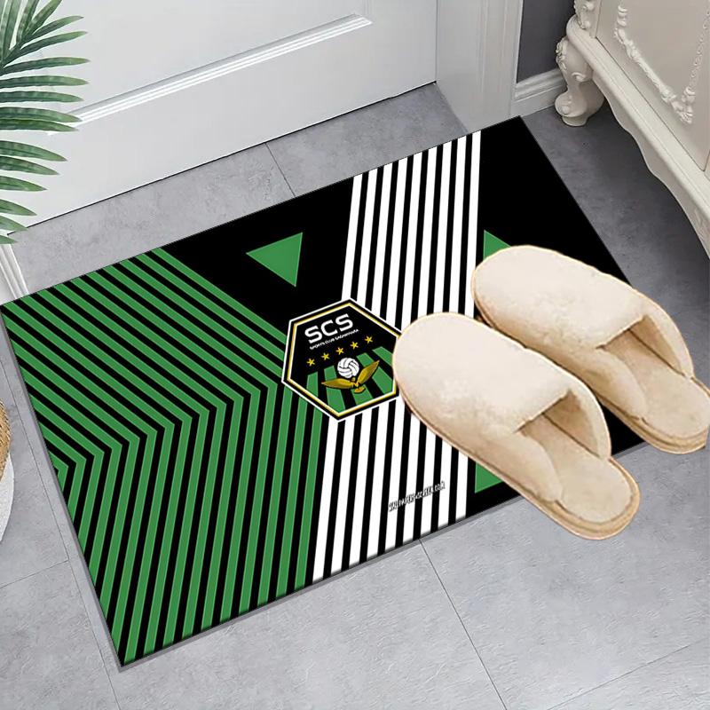 1PC Sassuolo Football Crest Design Floor Mat for Living Room, Game Rooms, Office, Bedroom, Office Floor Mat Playful Design, Christmas fan gifts