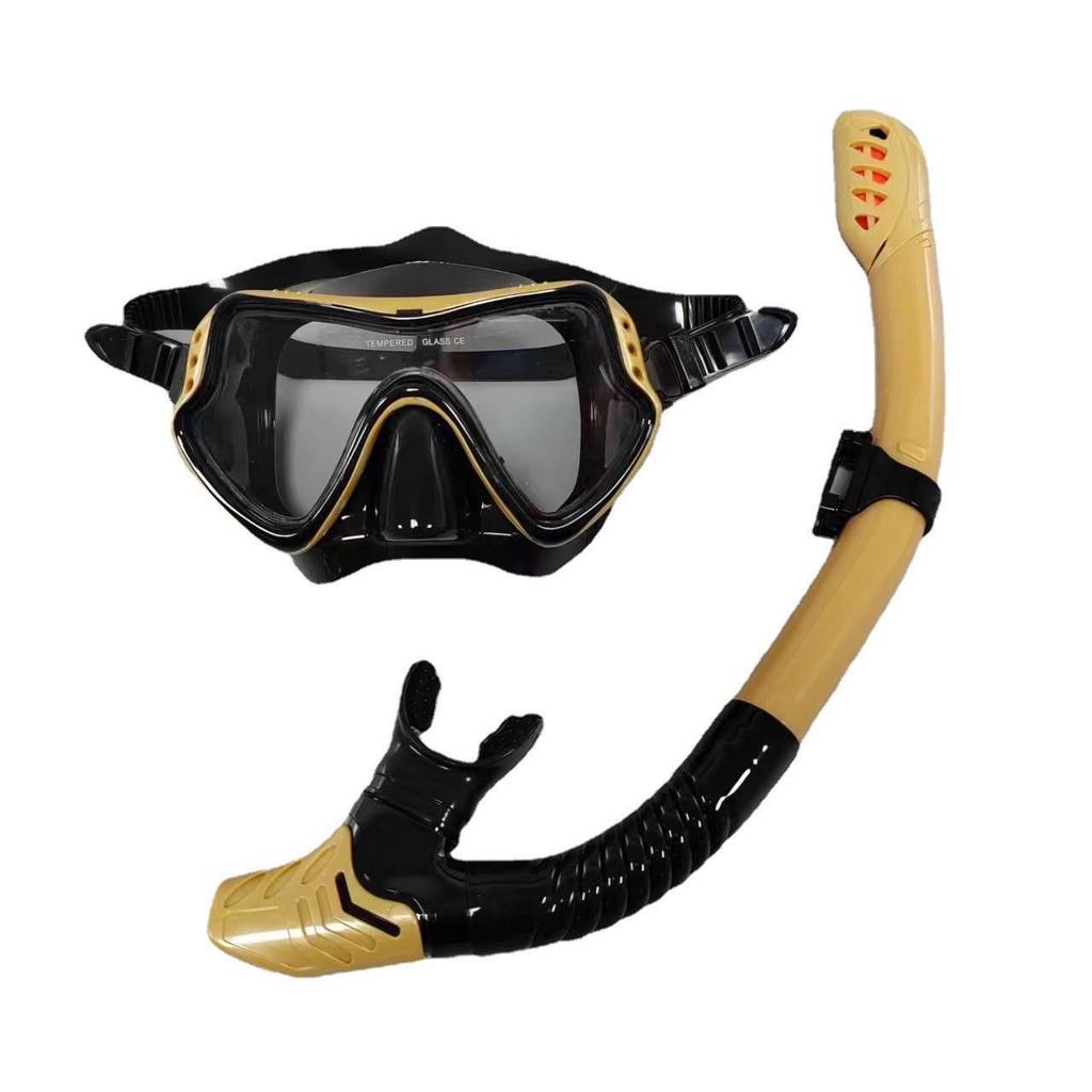 Unisex Large Frame Silicone Diving Mask & Snorkel Set