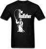 The Rodfather Fishinger Fish Father Tshirt Fisherman Fisher Autumn Blacks Tees Men Crew Neck