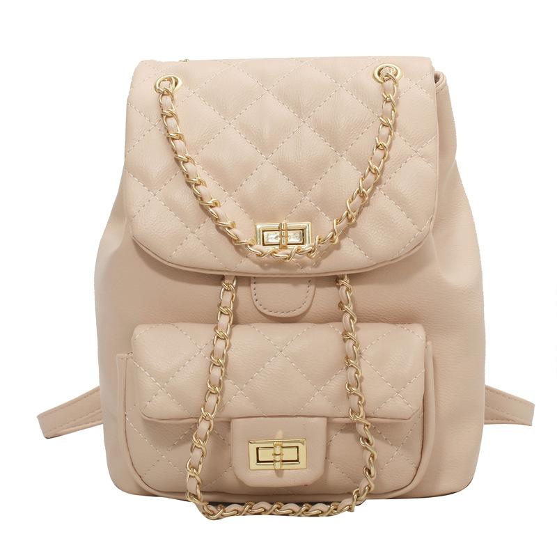 Small bag women's 2026 new diamond chain backpack fashionable and popular portable small backpack