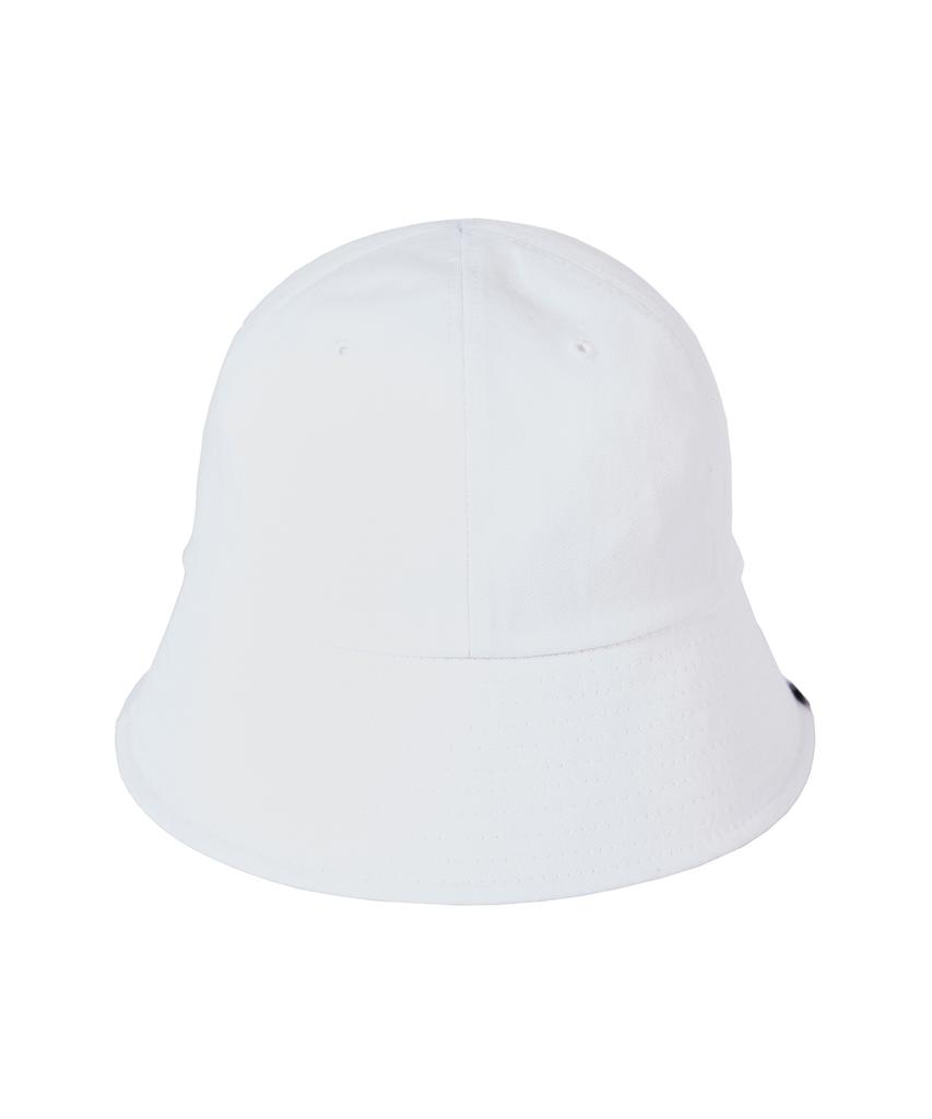 Bajal Monogram Label Round Bucket Hat White