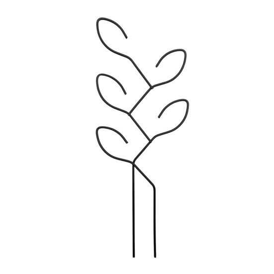 Leaf Shape Garden Trellis Metal Coated Stake Trellis Planter Plant Support Stake