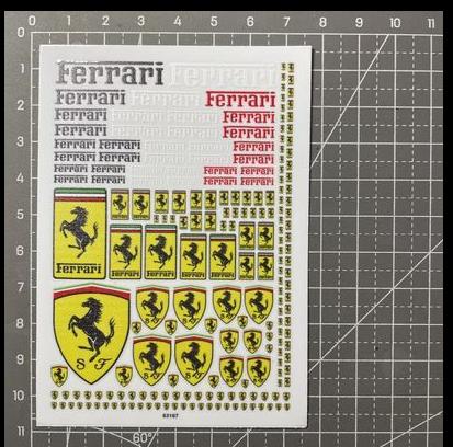 DIY Model Decal For Ferrari Model Car DIY Sticker Decorate For Ferrari 488 Roma Roma Spider 296 488 SF90 360 FF F8 F80 LaFerrari