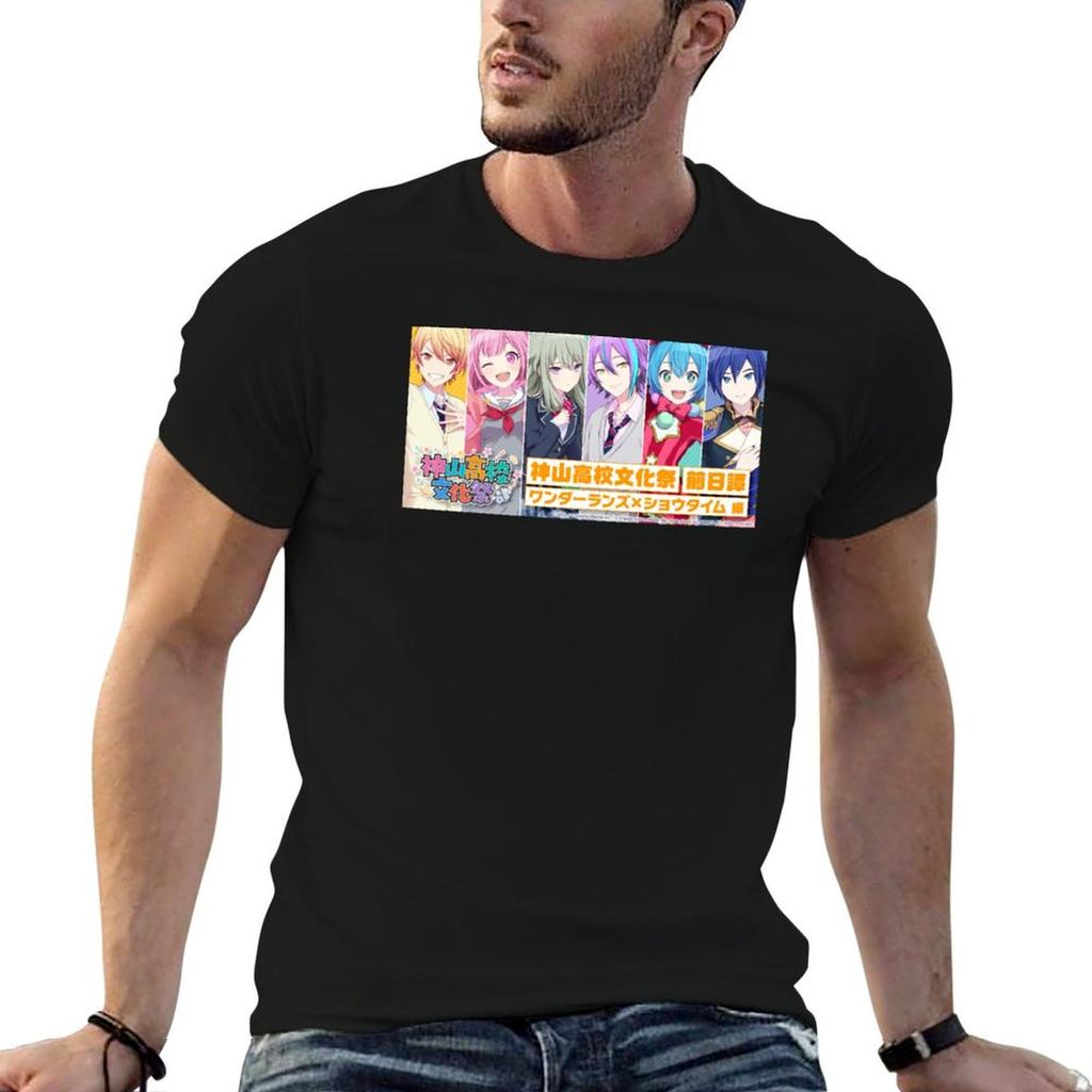 Wonderlands X Showtime Tshirt T Shirts For Unisex Slim Fit Cotton Tshirt 100 T Shirts Designer Tshirt