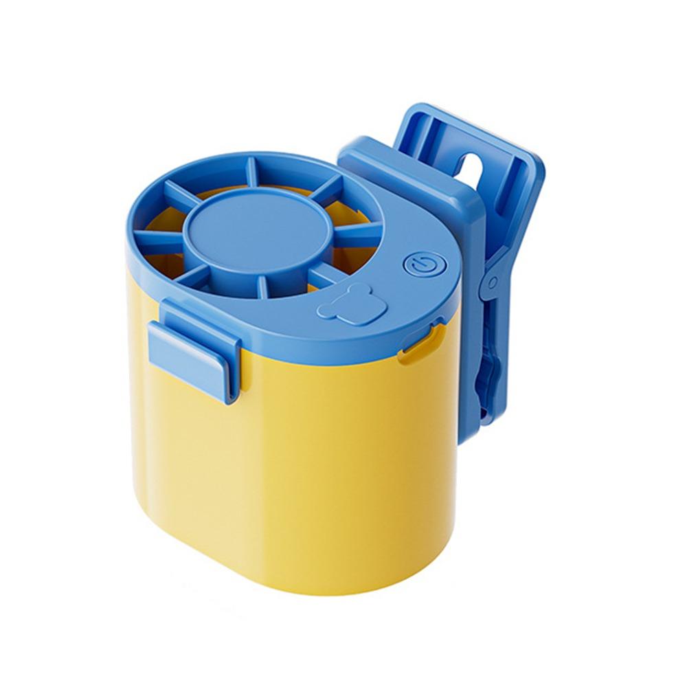 3 Speeds Adjustable Portable Handheld Fan Quiet Operation USB Rechargeable Umbrella Hanging Waist Fan Clip-on Handheld
