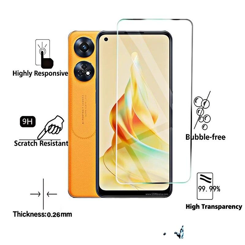 4 Stück für OPPO Reno 8T Glas für Reno 8T 8 7 6 5 4 Pro Lite Gehärtetes Glas Vollschutz Displayschutz Reno8 T 4G Objektivglas