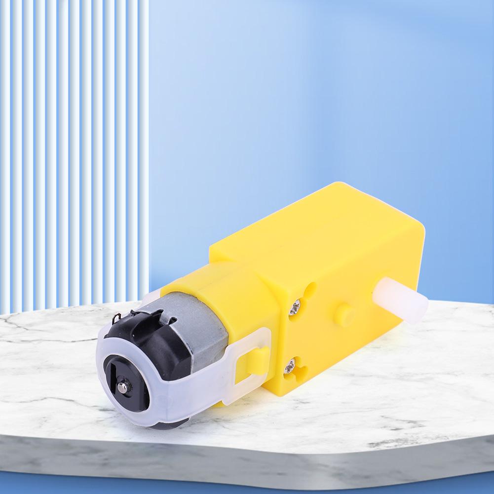Gearbox Motor Gearmotor DC 3-12V Smart Car Chassis Four Drive Car Motor Install EMC Electric Gear Motor for DIY Smart Car Robot