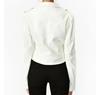 Lambskin Stylish Casual Biker Soft Women Wear New Jacket White Handmade Leather