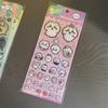 1 Sheet Cute Gifts   Sticker Hachiware Usagi Creative Drop Glue Stereo Decals Diy Decorative Computer Stickers