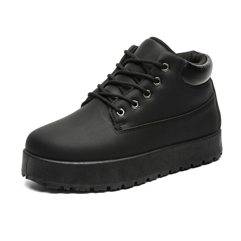 Große gelbe Stiefel Martin Stiefel Herbst und Winter neue lässige High-Top-Board-Schuhe Nische dicke Martin Stiefel Y