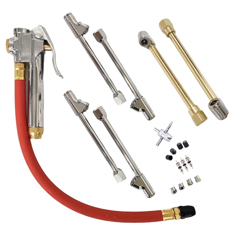 Tools Tire Pressure Gauge with Inflator Air Compressor Accessories for Car, Motorcycle, Bicycle Tires