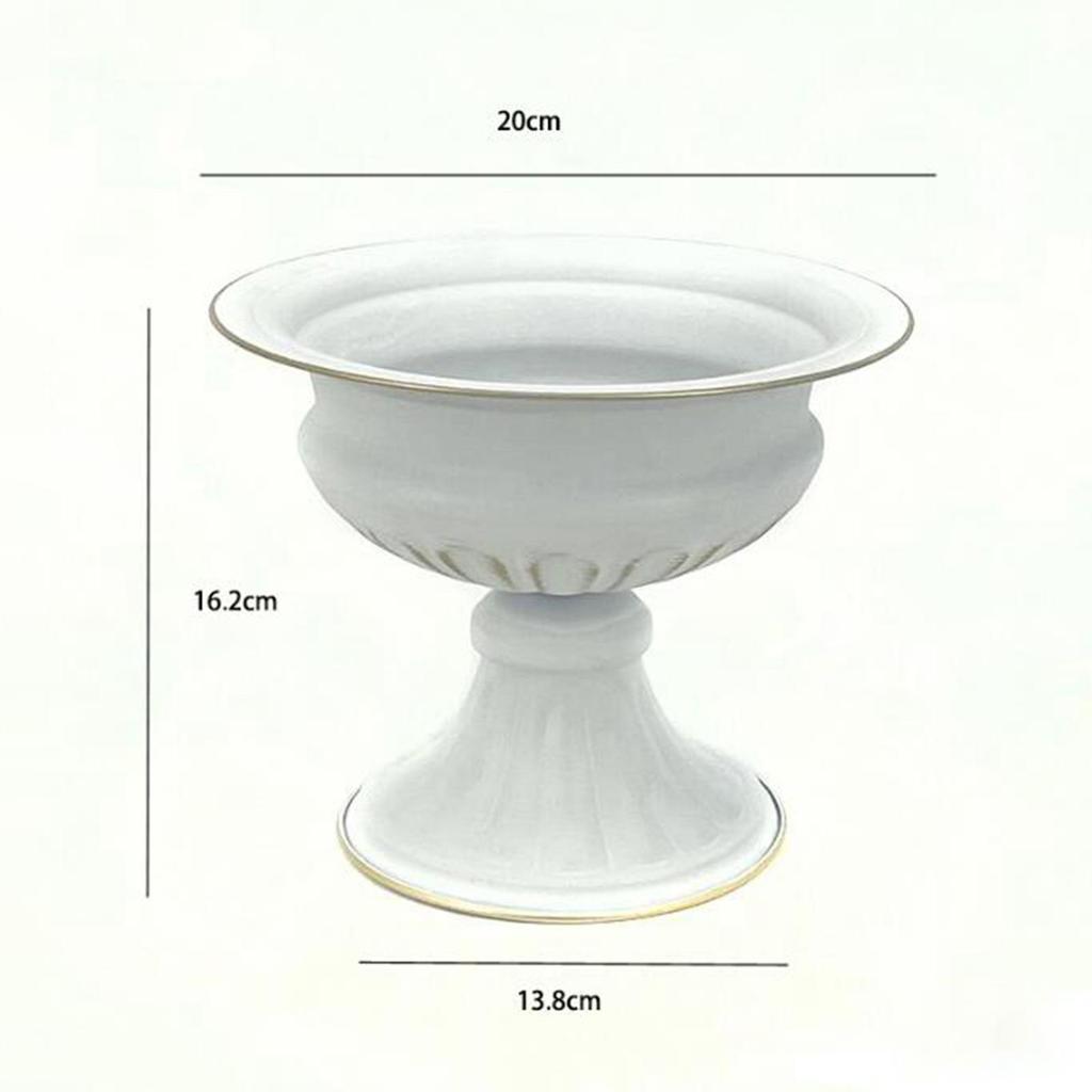 Flower Vase European Style Metal Flower Pot Floral Arrangement Planter Vase for Tabletop Bar Holidays Living Room Anniversary