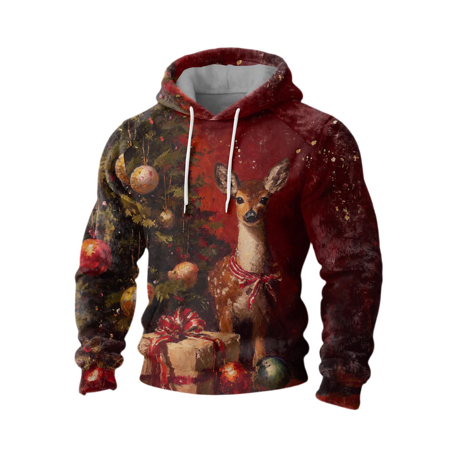 

Спортивний костюм з капюшоном Унісекс Одяг для бігу Пуловер з довгим рукавом Толстовка Світшот L винний