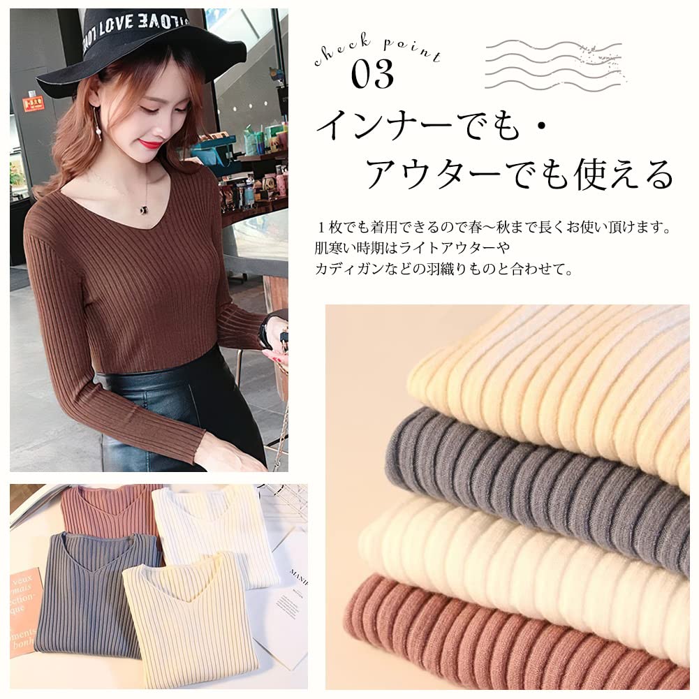 PALAME Ribbed Knit This Lightweight Knit Sweater Features a Shallow for a Sophisticated It Flatters Your Collarbones and Is Perfect for Its Highly