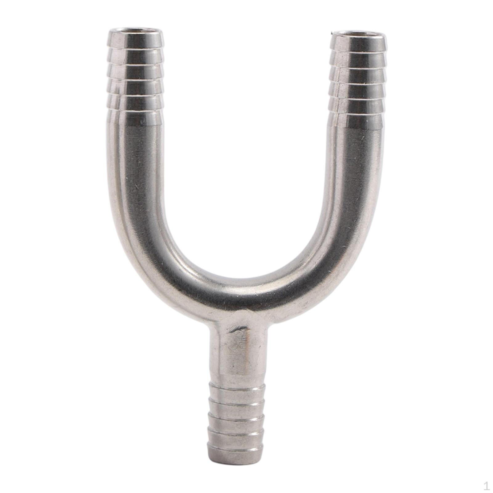 

Hose Barb 3 Way Stainless Steel Barbed,Y Shaped,Lightweight Replacement Sturdy Tubing Joint Splicer 9.5mm