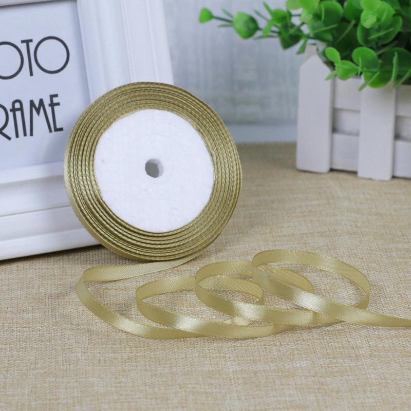 0,6 cm Vit Satinrosband för DIY Tårtdekoration