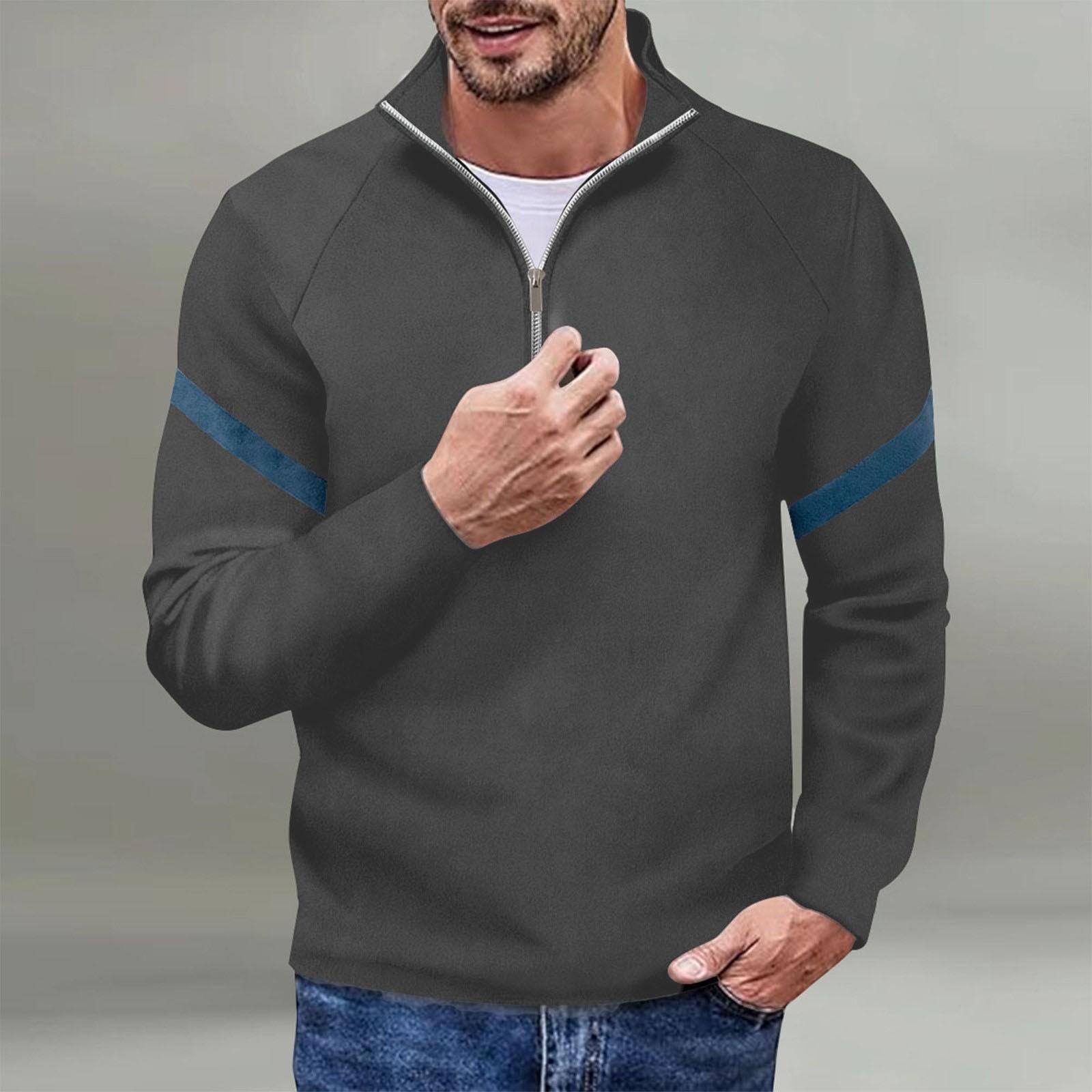 

Мужская модная футболка с длинным рукавом и вышивкой, весенне-осенний пуловер с длинными рукавами, толстовка XXL чёрный