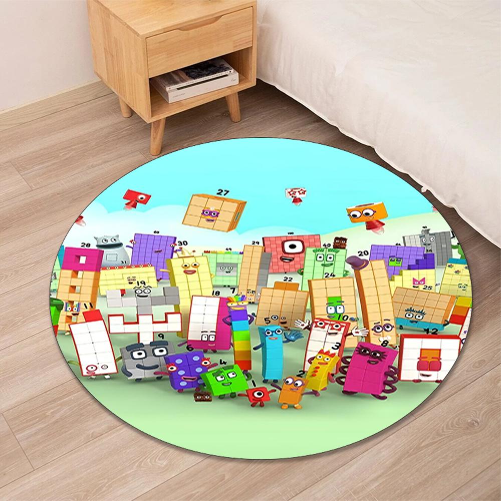 Numberblocks Spausdintas Apvalus Kilimas Kilimas Kėdės Kilimas Plotinis Kilimas Įėjimo Durų Kilimėliai, Biuro Kėdėms Svetainei Miegamajam Virtuvei.