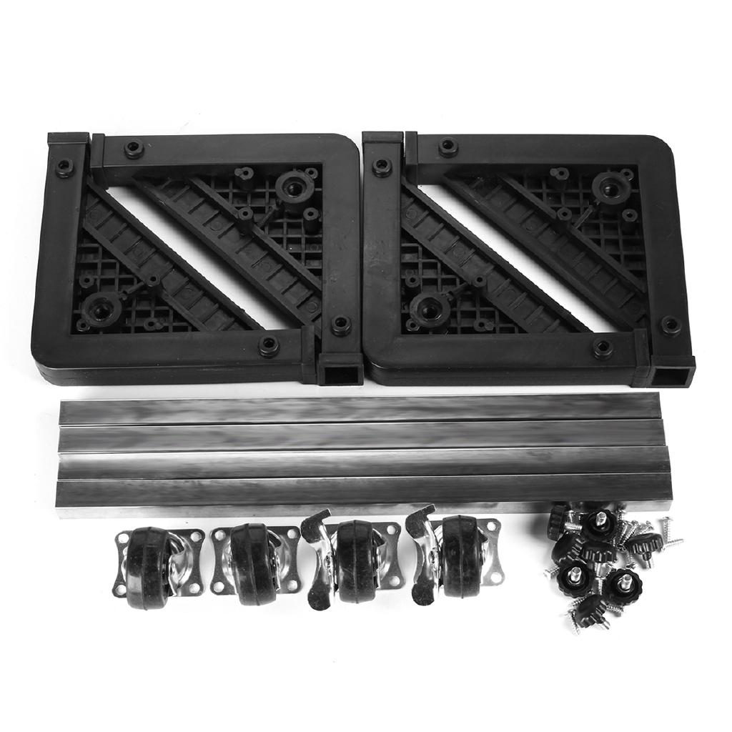 Regulowana Podstawa Pod Pralkę Lodówkę Postument Pod Pralkę Podwyższony Stojak Z Kółkami Trwały Wygodny Szybki Montaż