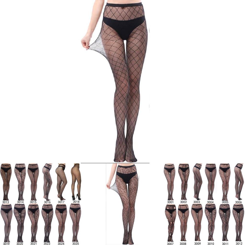 Trendy Fishnet Pantyhose With Tattoo Design For Chic And Youthful Look