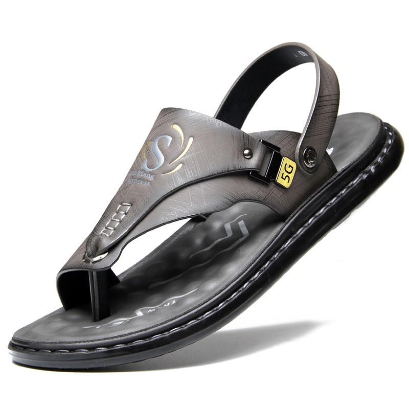 Men's sandals wholesale summer non-slip beach shoes men's  trade large size new flip-flops leisure outside to wear sandals D250