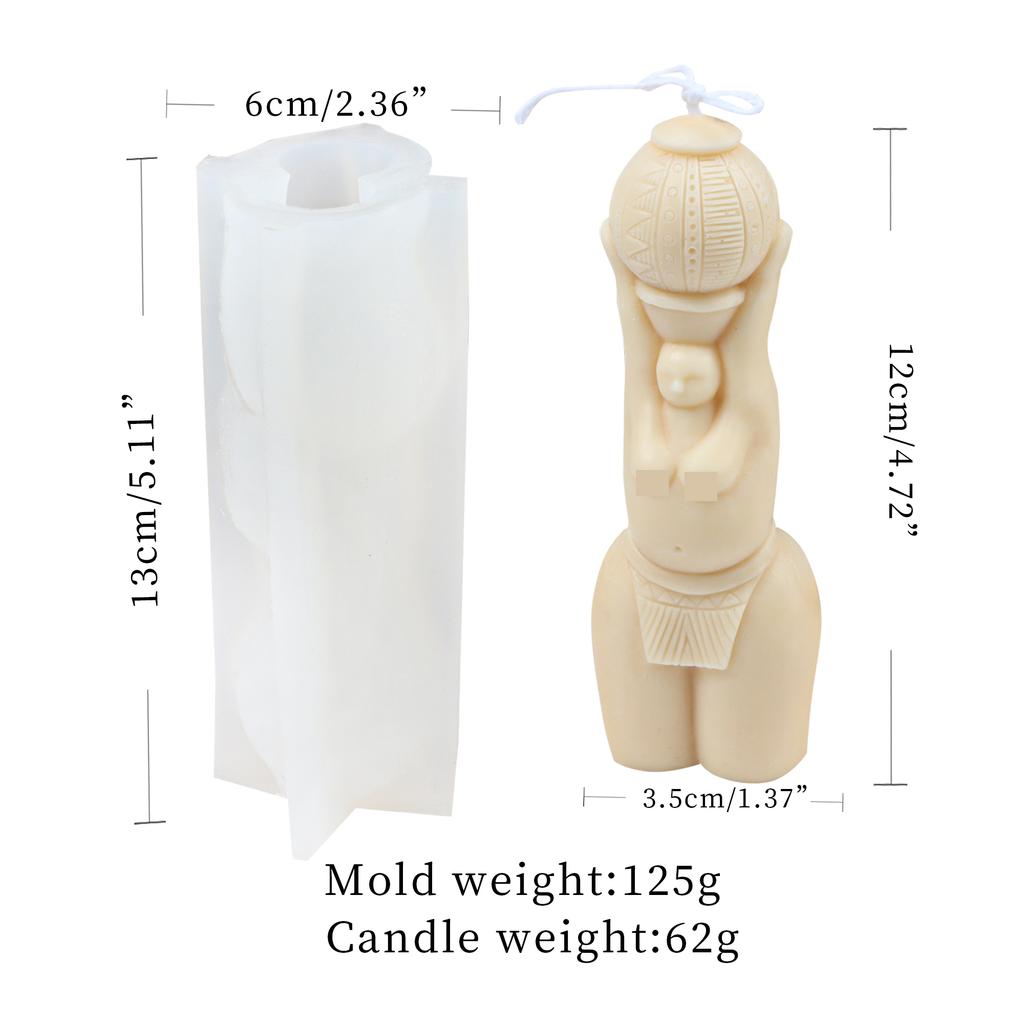 3D Damenkörperform Kerzenform Yogapose für handgemachte Seife Epoxidharz Polymer Clay DIY Duftgips Epoxidharz