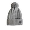 Autumn and Winter Smiley Face Hairball Knitted Hat Female, Thickened Ear Protection Wool Hat, Versatile Cold Hat, Big Head Circumference Warm Hat
