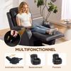 Reclining Massage Heating Chair, Relaxation Chair, Backrest, 360 Swivel, 82 x 99 x 103 cm, Brown
