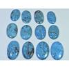Colour Enhanced Magnesite Turquoise Oval Cabochon Loose Gemstone 12Pcs Lot C-2078