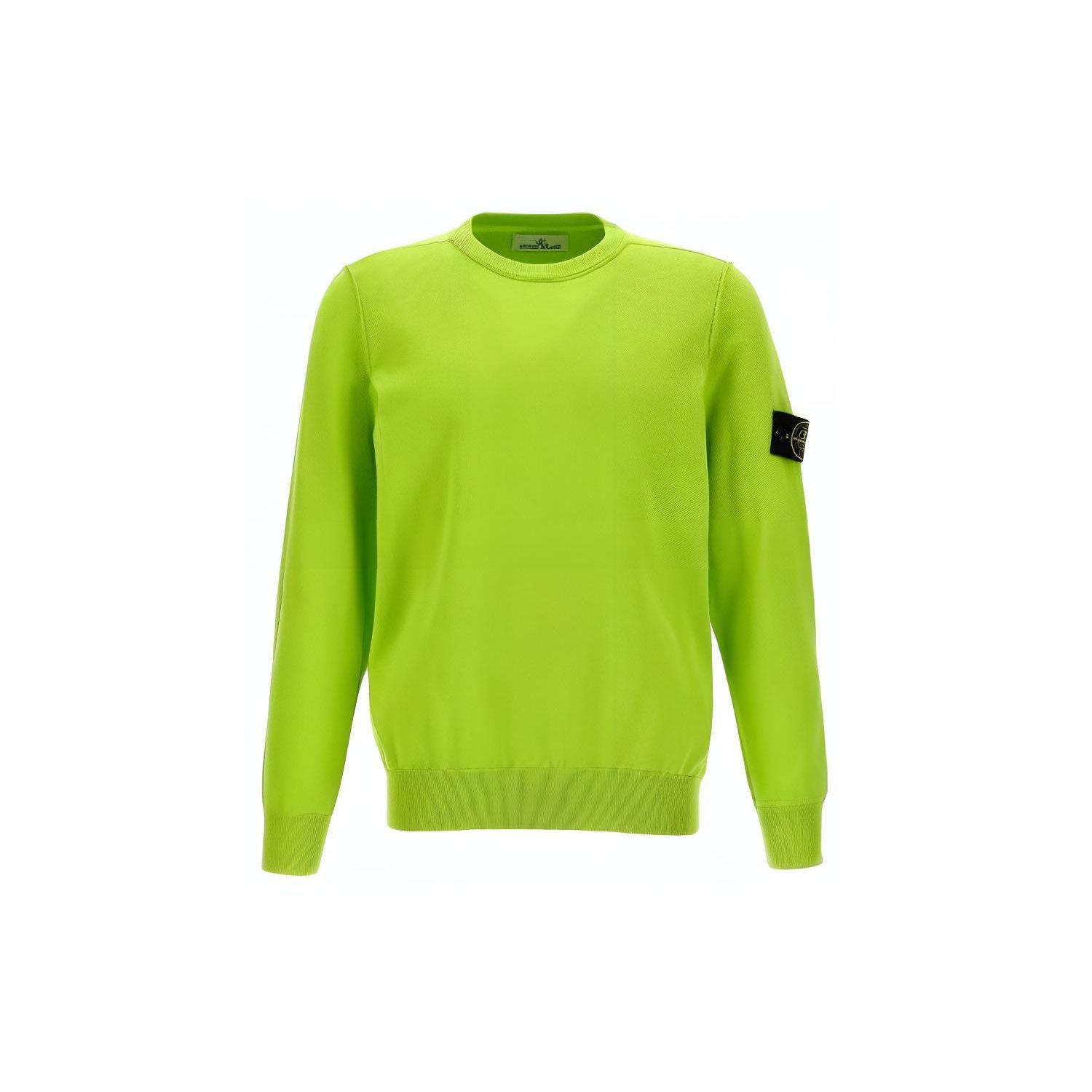 Stone Island Logo Print Pullover Crew