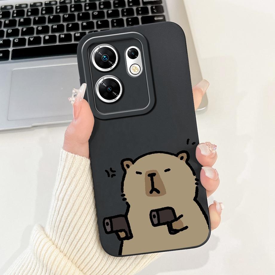 

For Infinix Zero 30 4G/5G Phone Case Soft Matte Silicone Capa For Zero30 X6731 X6731B Funda Goothic Style Cartoon Back Cover Zero 30 5G