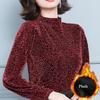 Women's Spring and Autumn Loose Bottoming Shirt Half Turtleneck Long Sleeve All-match Top