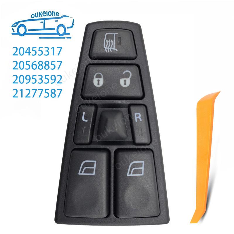 For Volvo Truck FH12 VN VNL VNM 2004 2005-2012 Electric Power Window Switch Master Control Button 20455317 20568857 20953592