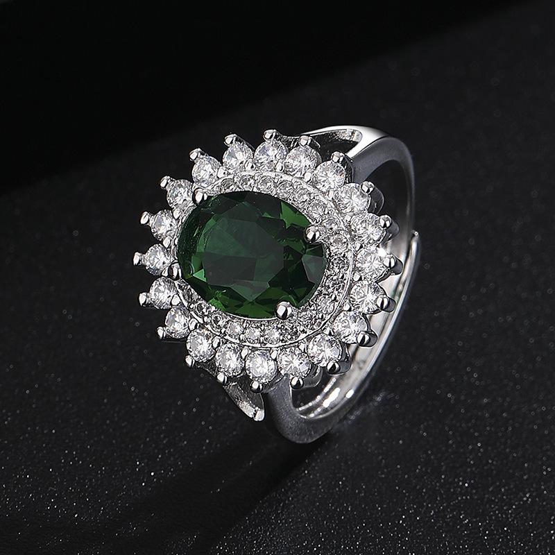 Eleganter ovaler Zirkonring für Damen - Stilvolles und trendiges Design