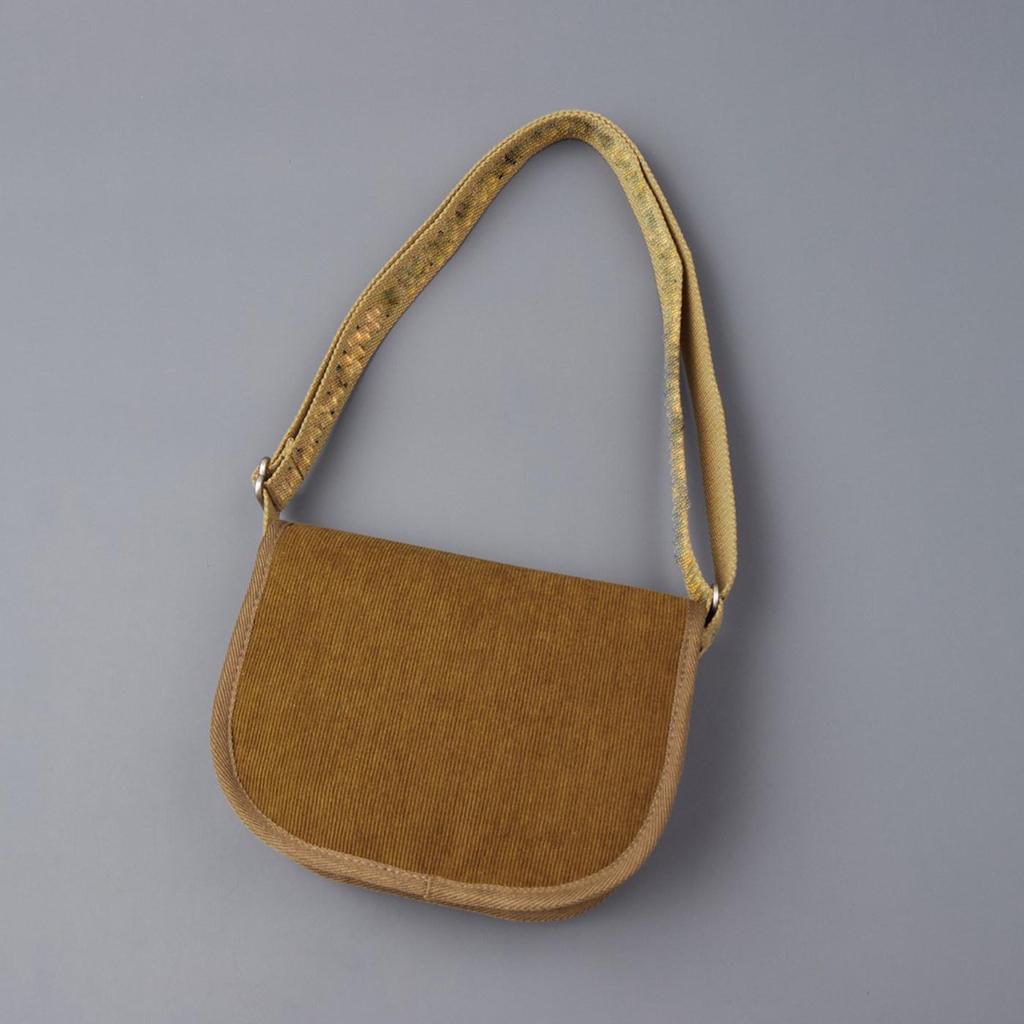 Retro Canvas Saddle Shoulder Bag - Women's Underarm Hobo Style