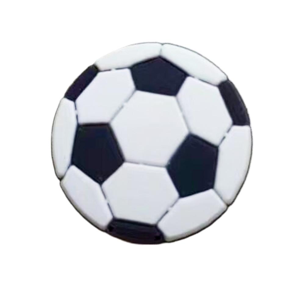 Fotbalová série Croc DIY Odnímatelné Sponky na boty - Měkké Gumové Dekorace na Dřeváky