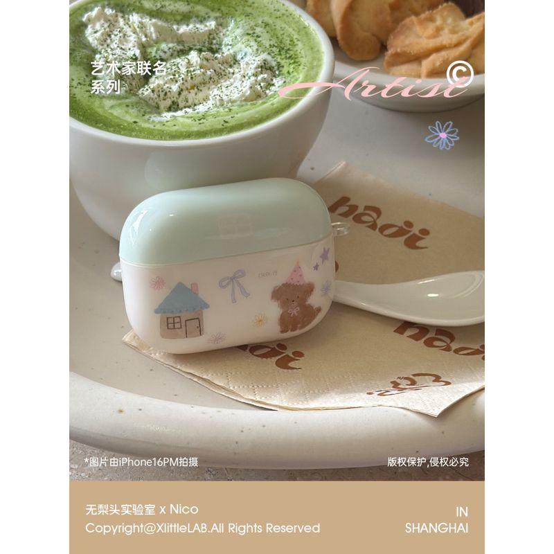 

Generation Earphone Shell IMD Soft Shell Korean Series Girly Style Airpods3/4 Generation Bluetooth Headset Protective Cover Good Disassembly Healing Apple AirPods 4 Artist Joint Series